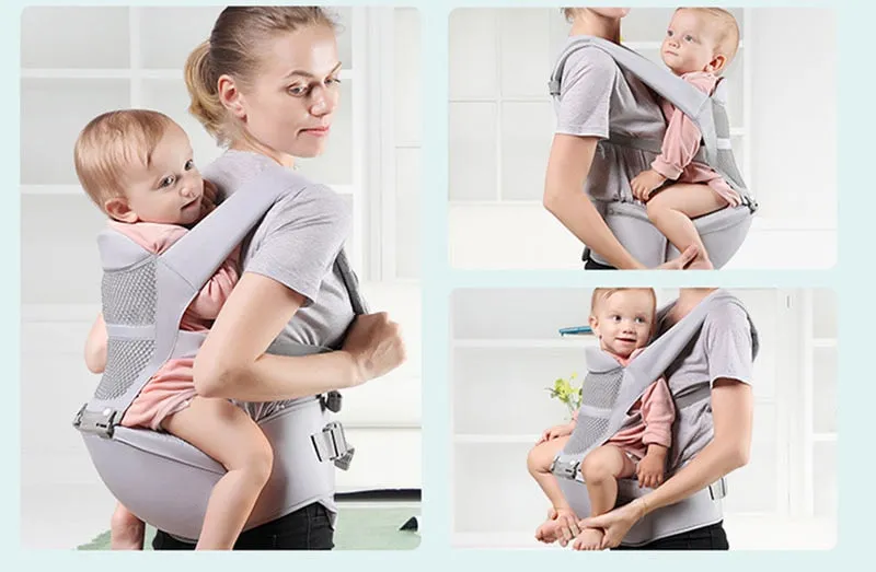 0-48 Months Ergonomic Baby Carrier Backpack With Hipseat