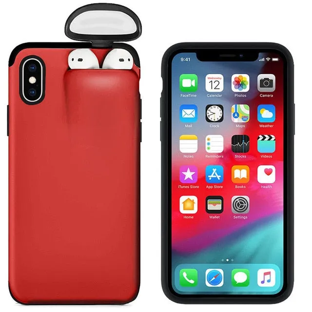 2 in 1 Iphone Case Airpods Cover