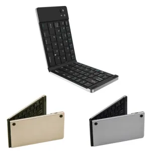 2022 Recargeable Keyboard Portable Universal Wireless Bluetooth-compatible Foldable Folding iPhone iPad Android mini Keyboard