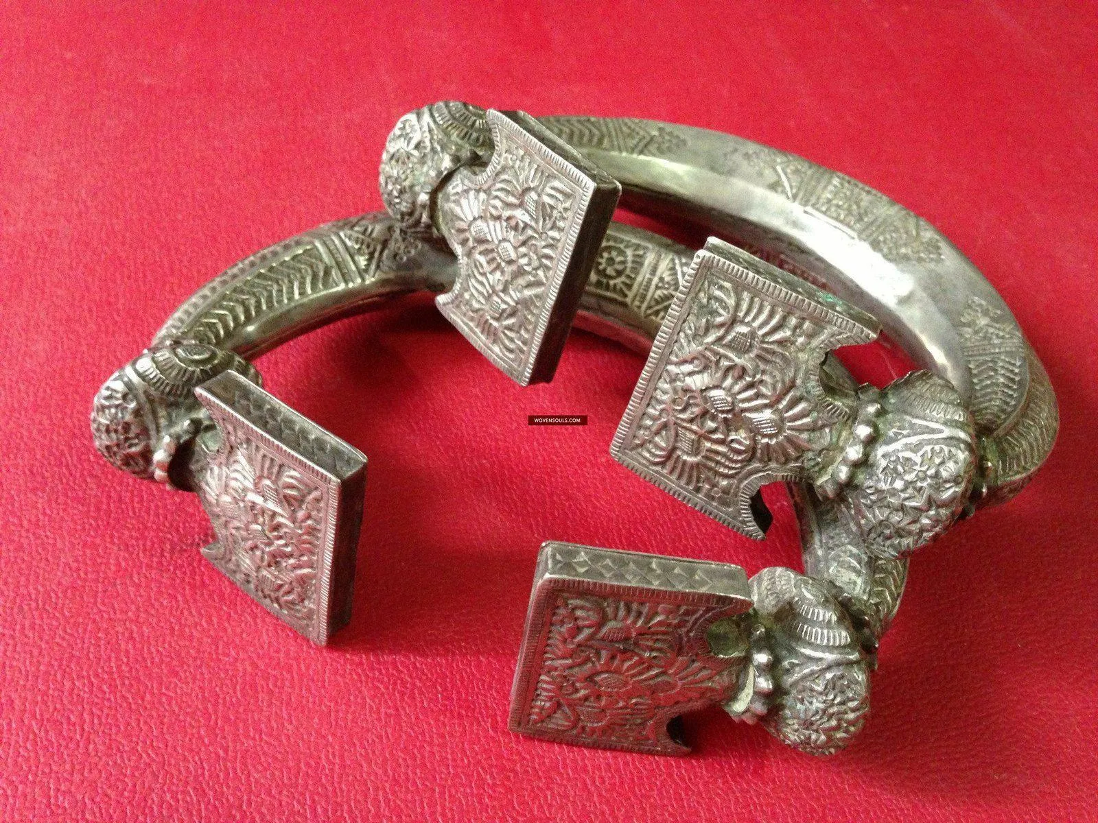 268 Exquisite Antique Silver Anklets Kohistan