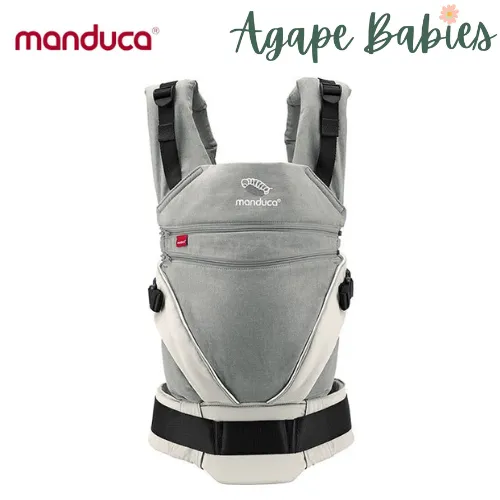 [3 Years Local Warranty] Manduca XT Organic Cotton Baby & Toddler Carrier - Grey White