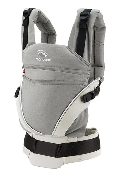 [3 Years Local Warranty] Manduca XT Organic Cotton Baby & Toddler Carrier - Grey White