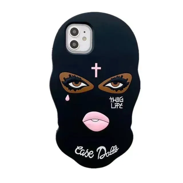 3D Funny Thug Face Phone Case (For iPhones)