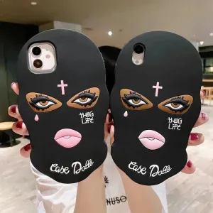 3D Funny Thug Face Phone Case (For iPhones)