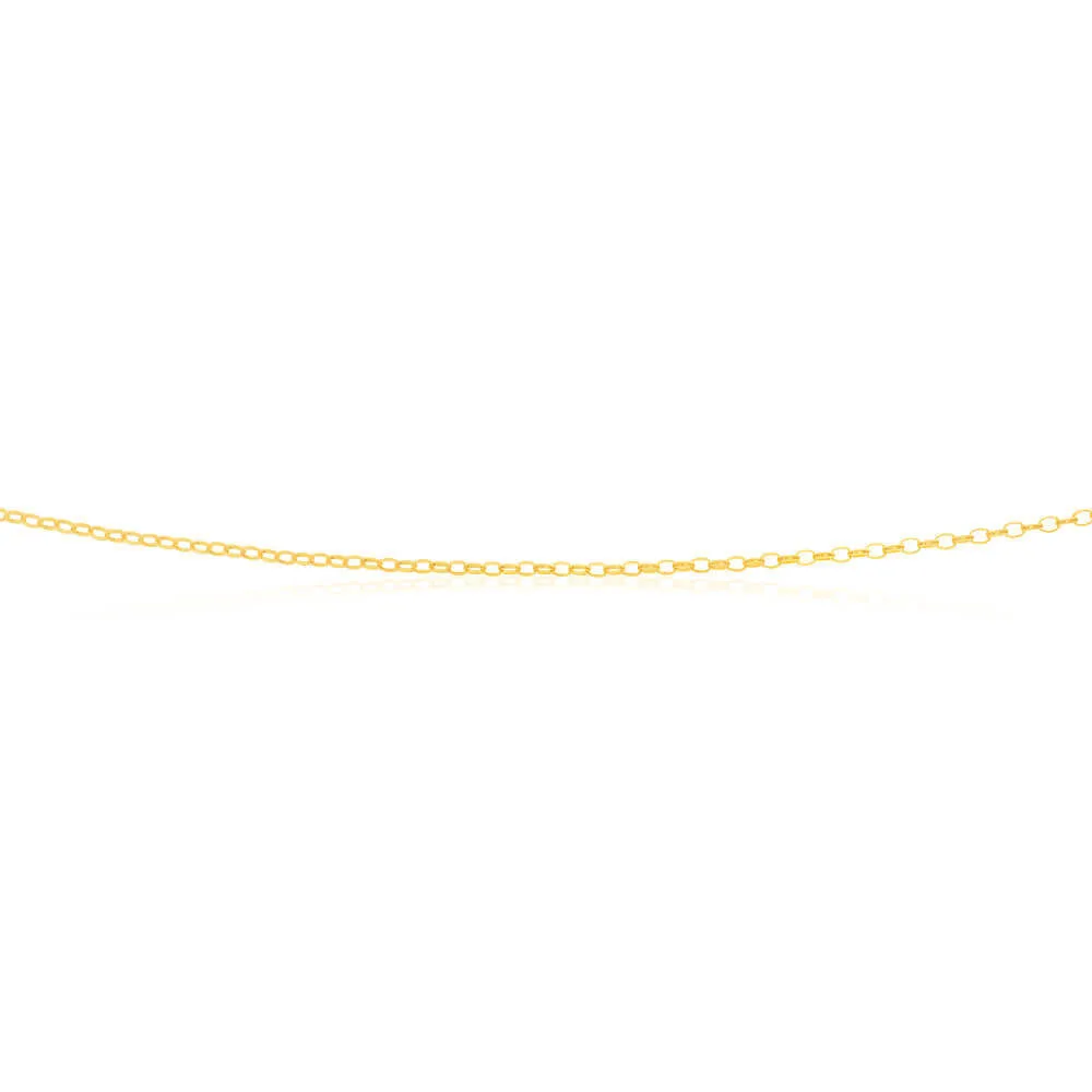 9ct Yellow Solid Gold Exquisite Belcher Chain