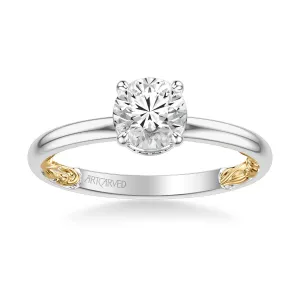 Aileen Lyric Collection Classic Solitaire Diamond Engagement Ring