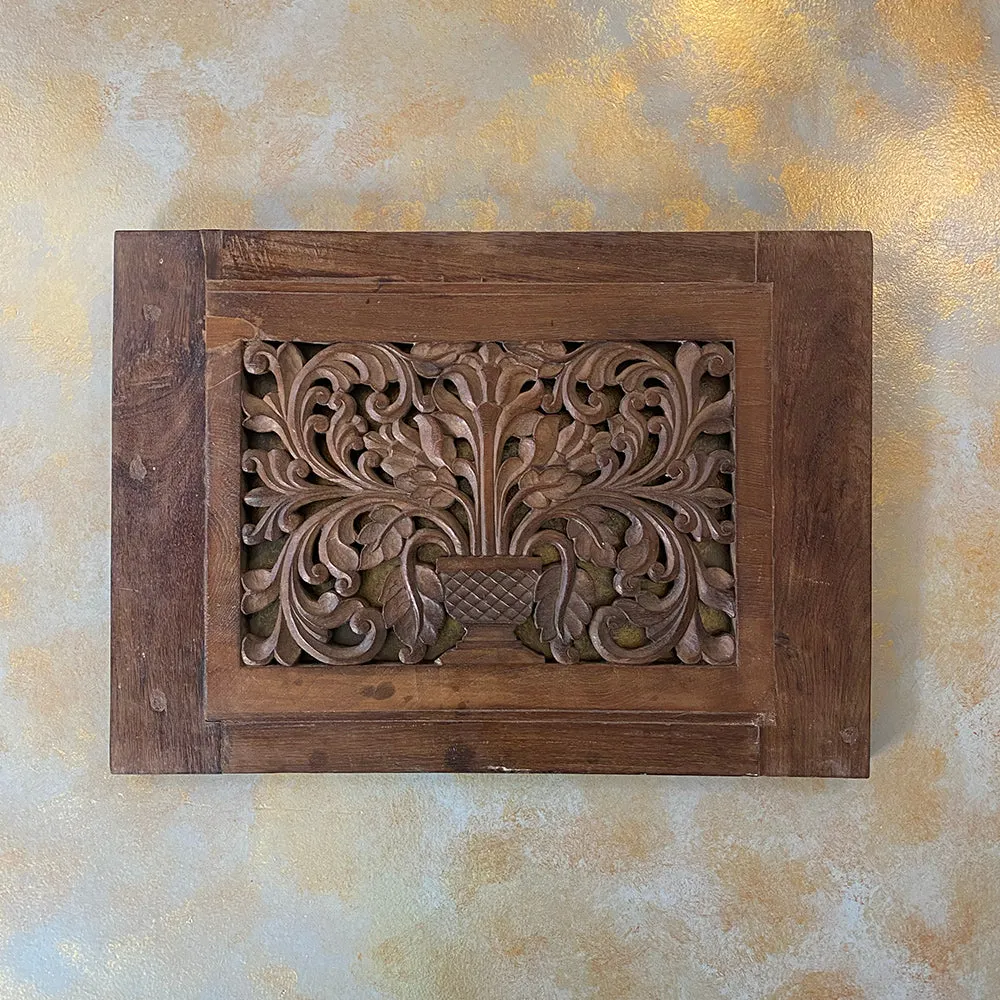 Antique Wooden Carved Panel