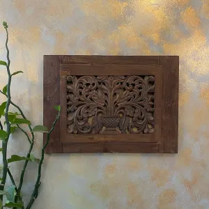 Antique Wooden Carved Panel