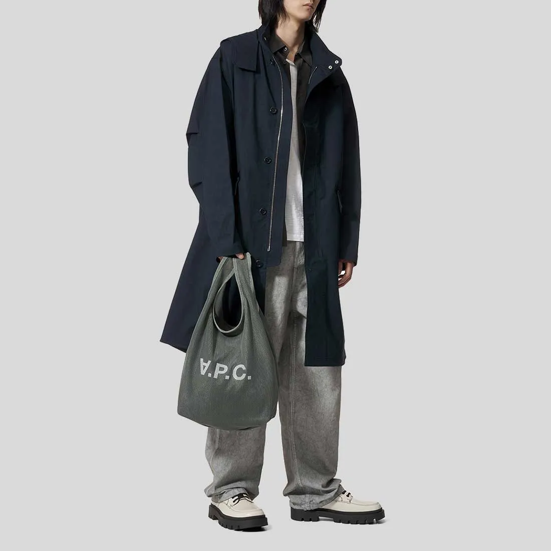 A.P.C. Rebound Shopping Bag Grey PSAEUH61679LAA