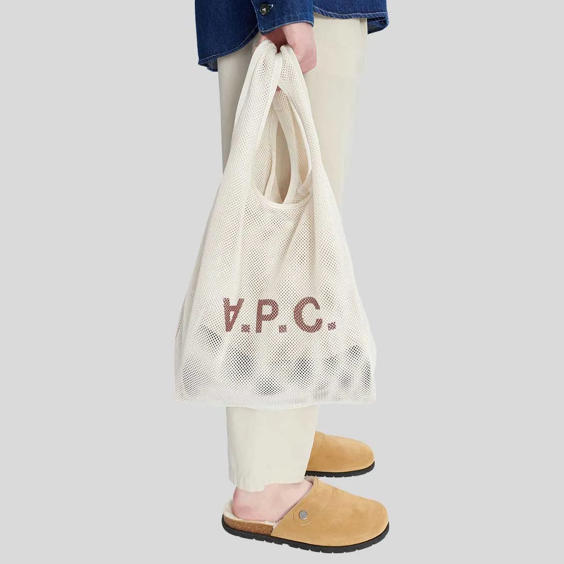 A.P.C. Rebound Shopping Bag White PSAEUH61679AAC