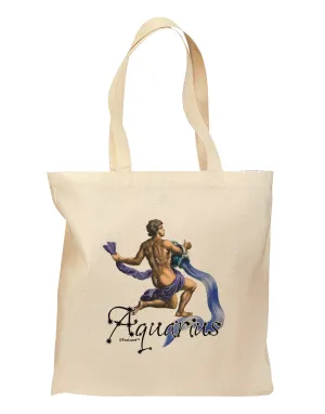 Aquarius Color Illustration Grocery Tote Bag