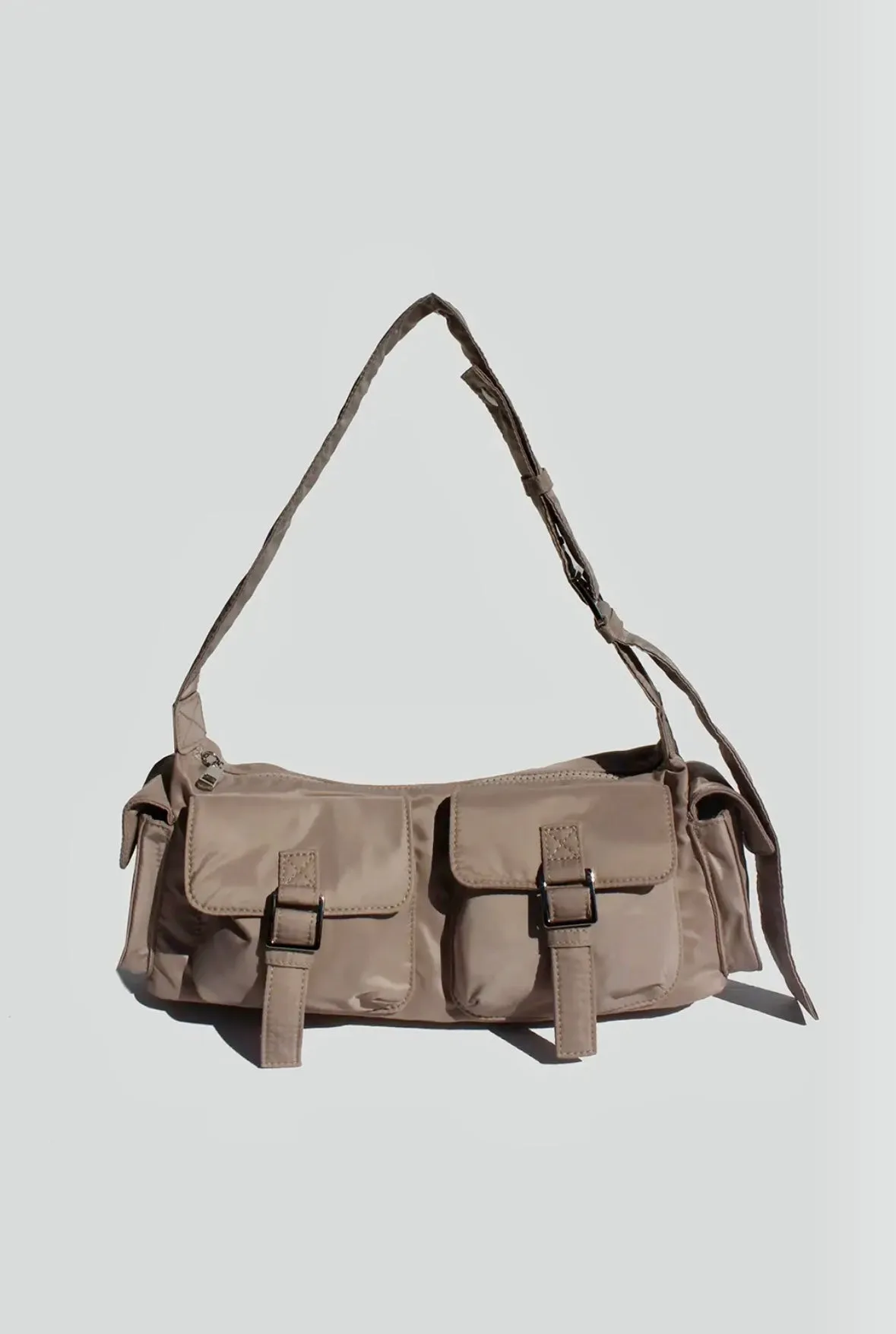 aria double front pocket shoulder bag