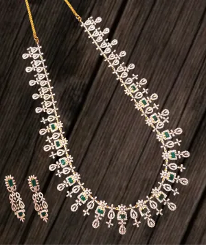 Asp Fashion Jewellery's Exquisite American Diamond Long Haram