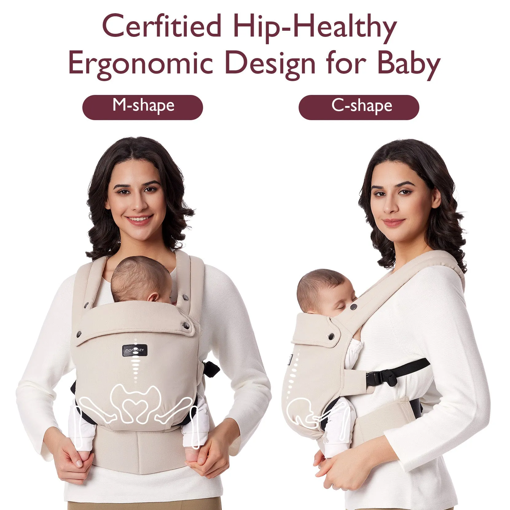 Baby Carrier Newborn to Toddler - Khaki Color