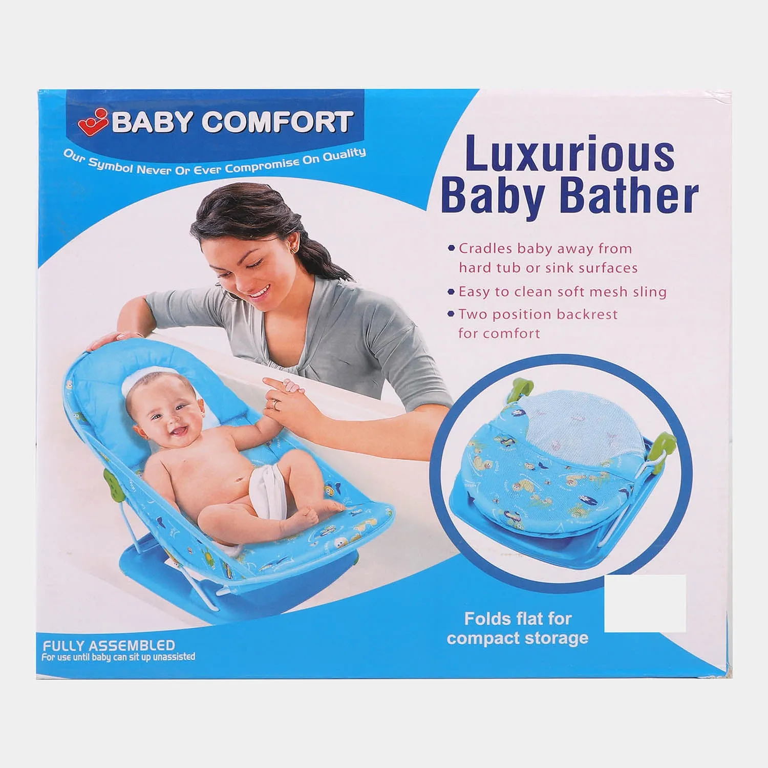 Baby Comfort Luxurious Baby Bather Pink