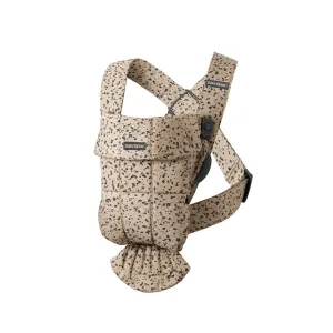 BabyBjorn Mini Woven Baby Carrier - Beige/Dark Grey