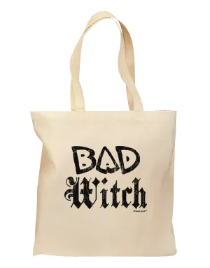 Bad Witch Distressed Grocery Tote Bag