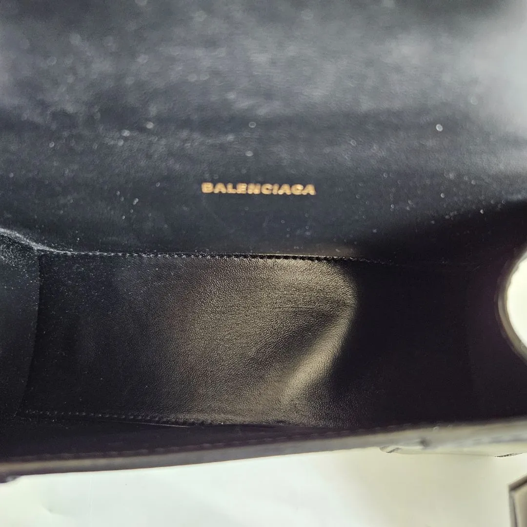 Balenciaga Hourglass Xs Handbag Box in Black