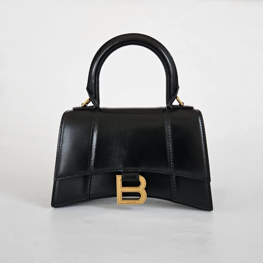 Balenciaga Hourglass Xs Handbag Box in Black