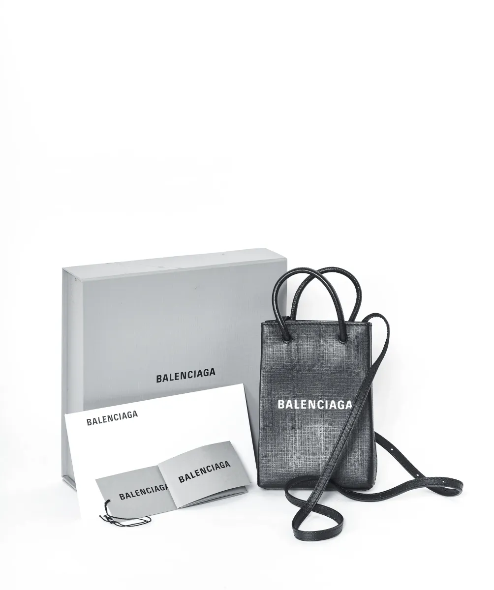 Balenciaga Mini Graffiti Shopping Bag