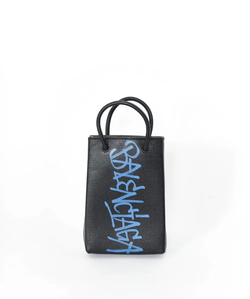 Balenciaga Mini Graffiti Shopping Bag