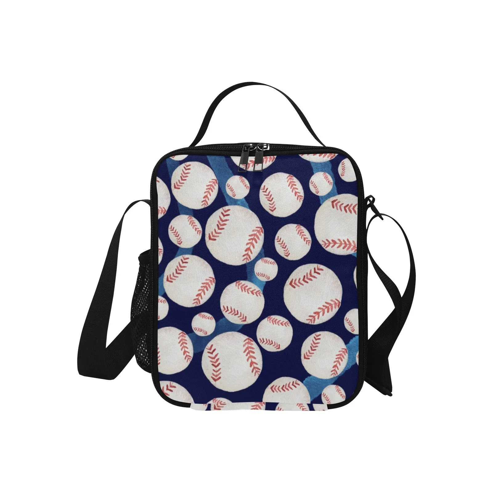 Baseball Lunch Bag for Kids - Durable Nylon, Thermal Insulation