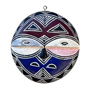 Bateke Beti Tribe African Round Mask