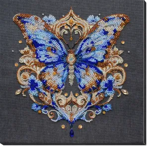 Bead Embroidery Kit - Luxurious sapphire