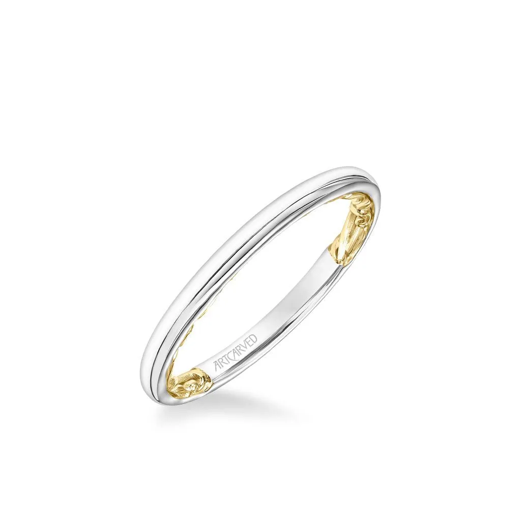 Beryl Lyric Collection Classic Polished Wedding Band