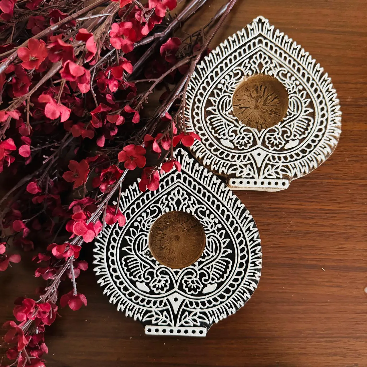 Betel Leaf shaped diyas ( Set of 2) : Jyot 8