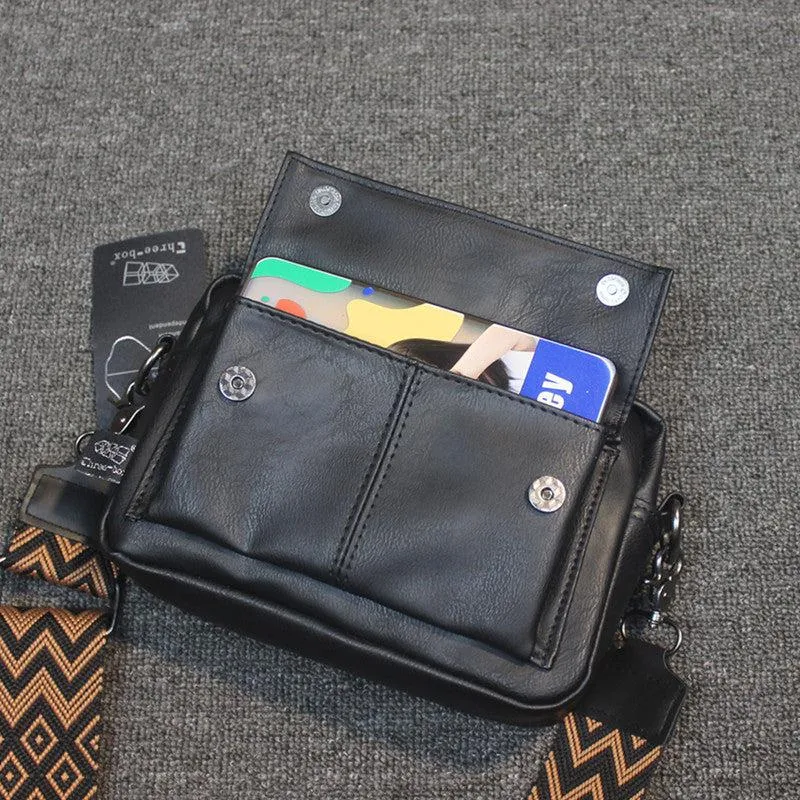 Black Satchel Phone Bag