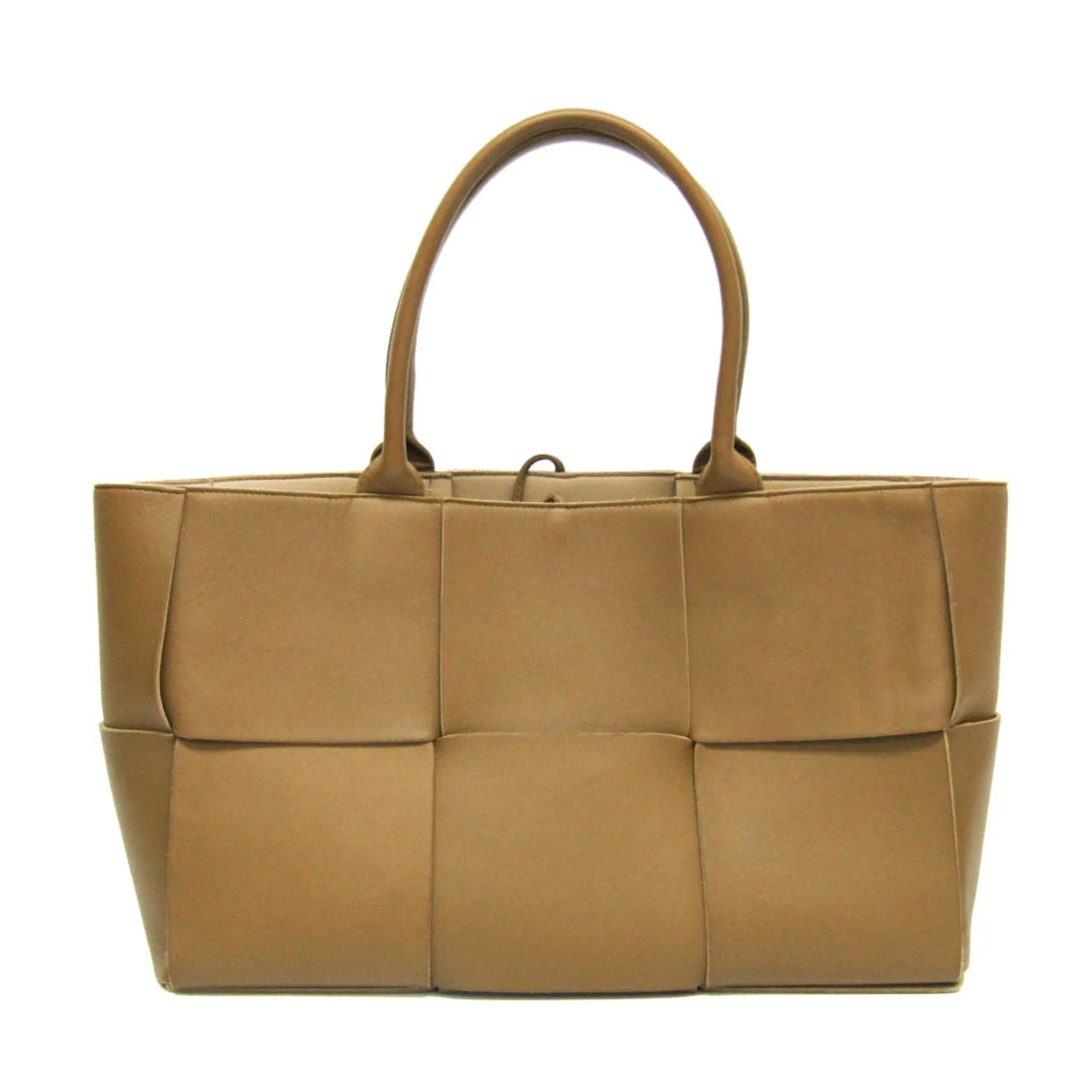 Bottega Veneta Arco Camel Leather Bag