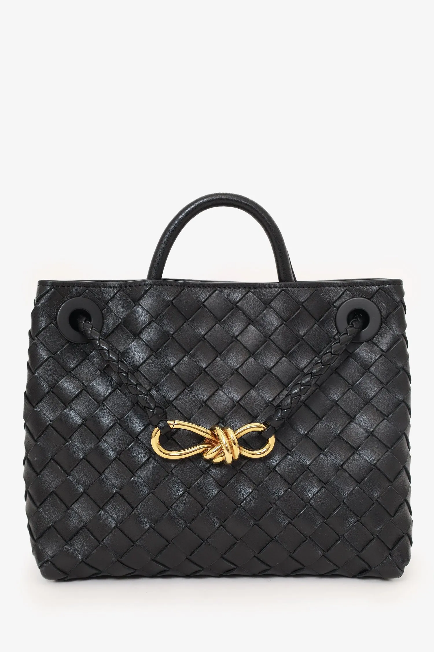 Bottega Veneta Black 2023 Small Andiamo Bag