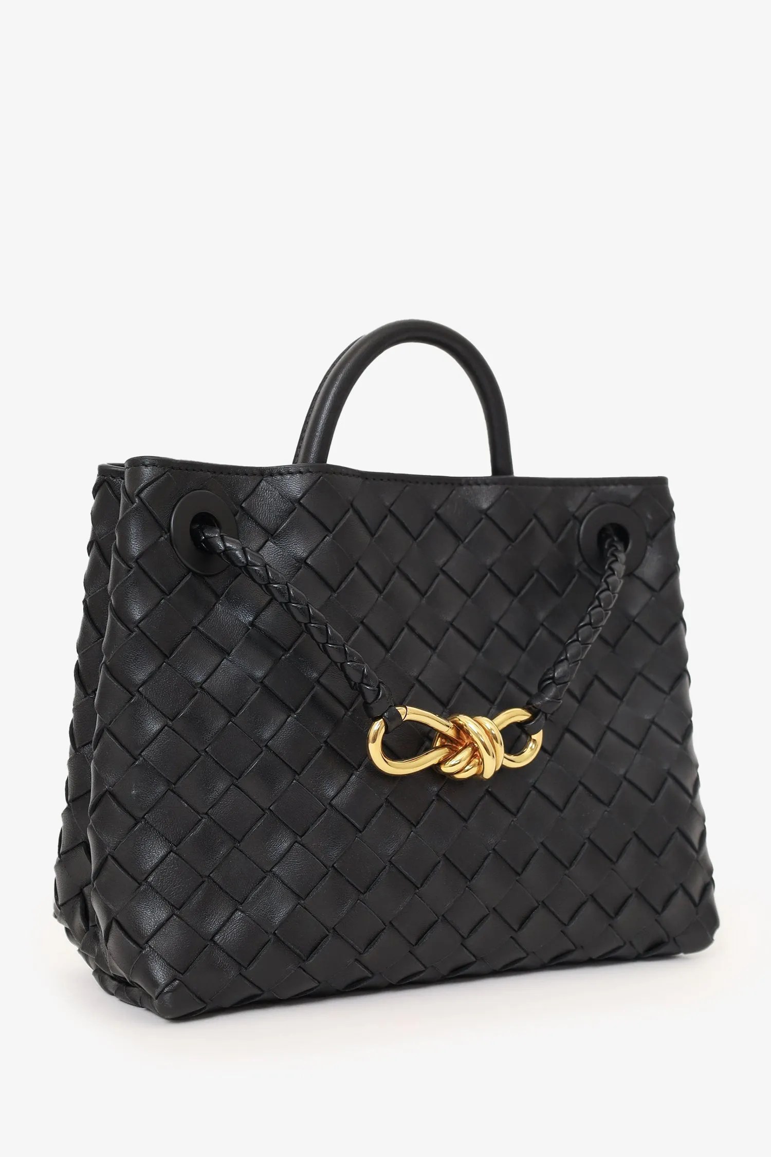 Bottega Veneta Black 2023 Small Andiamo Bag