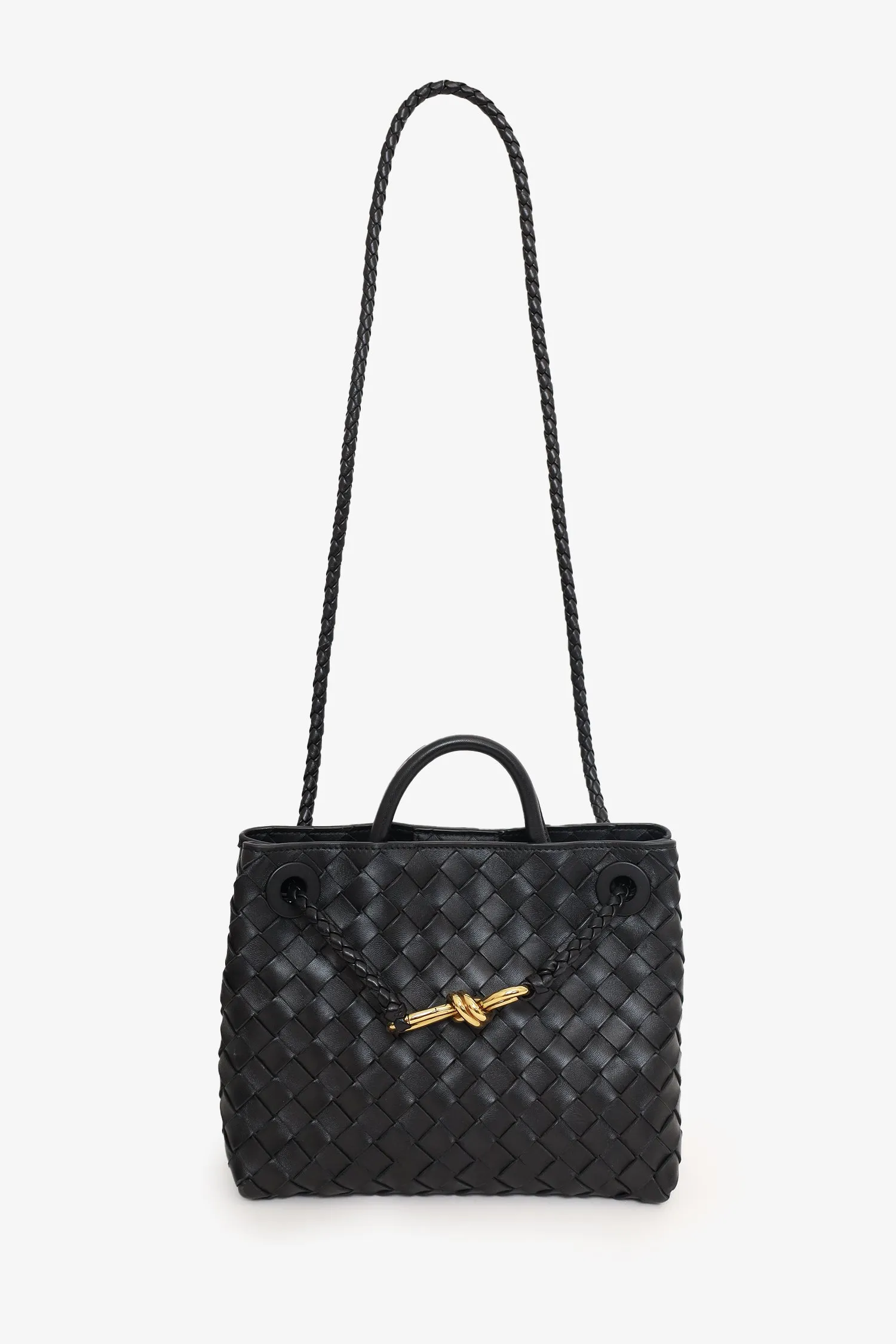 Bottega Veneta Black 2023 Small Andiamo Bag