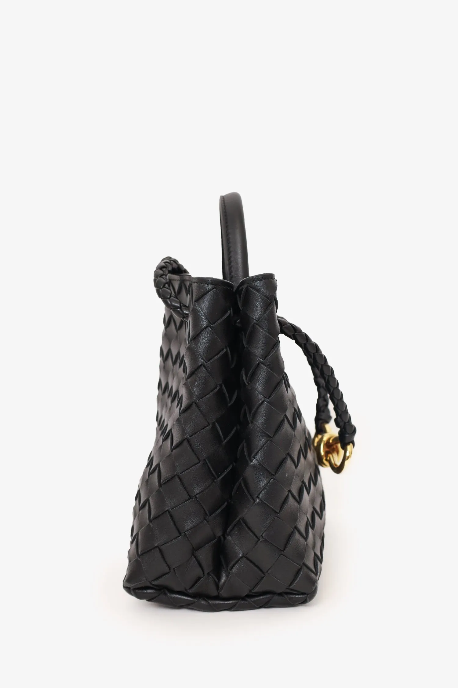 Bottega Veneta Black 2023 Small Andiamo Bag