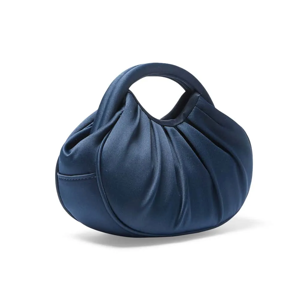 Bren Evening Bag in Navy Satin