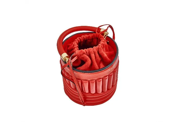 BUCKET BAG - Red