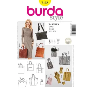 Burda B7158 Shopping Bag Sewing Pattern