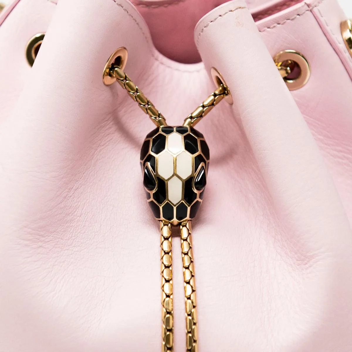 Bvlgari Pink Serpenti Forever Bucket Bag