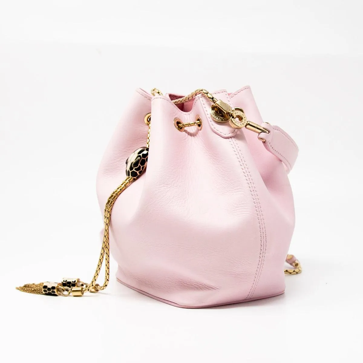 Bvlgari Pink Serpenti Forever Bucket Bag