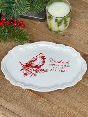 Cardinal Holiday Sentiment Tray