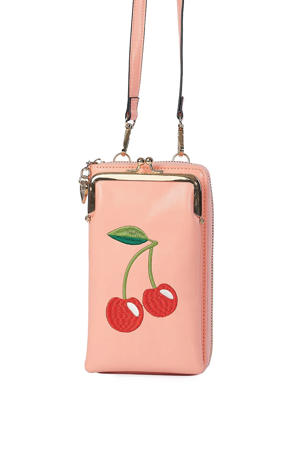 CHERRY PIE CROSS BODY PHONE BAG