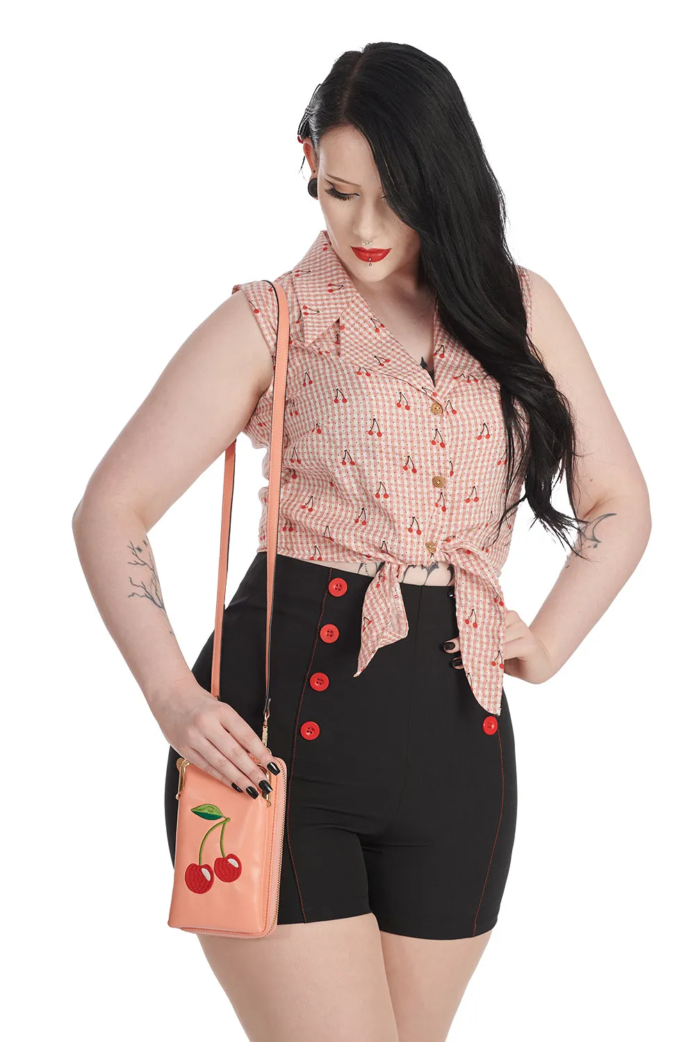 CHERRY PIE CROSS BODY PHONE BAG