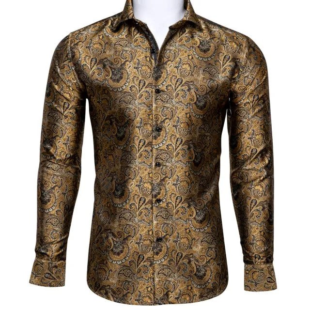 Classy Luxurious Floral Printed Long Sleeves Shirt