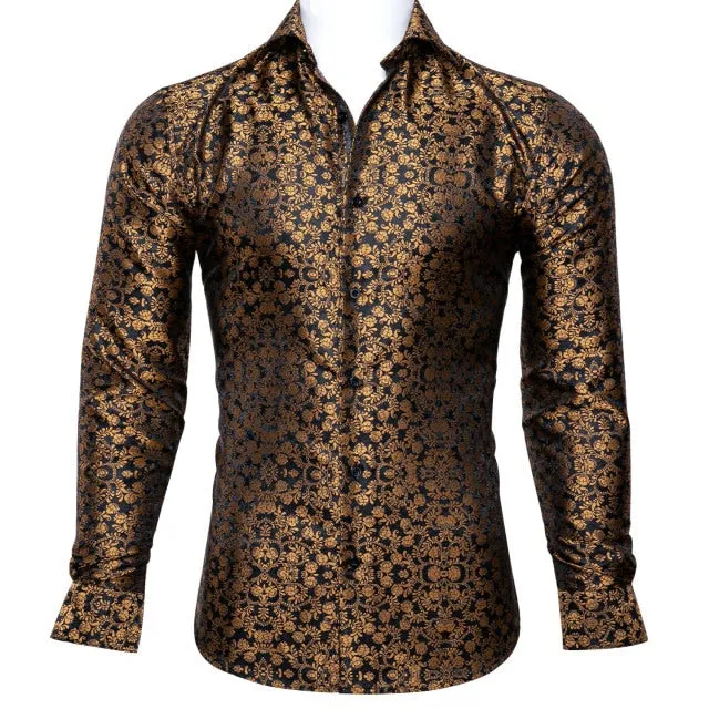 Classy Luxurious Floral Printed Long Sleeves Shirt