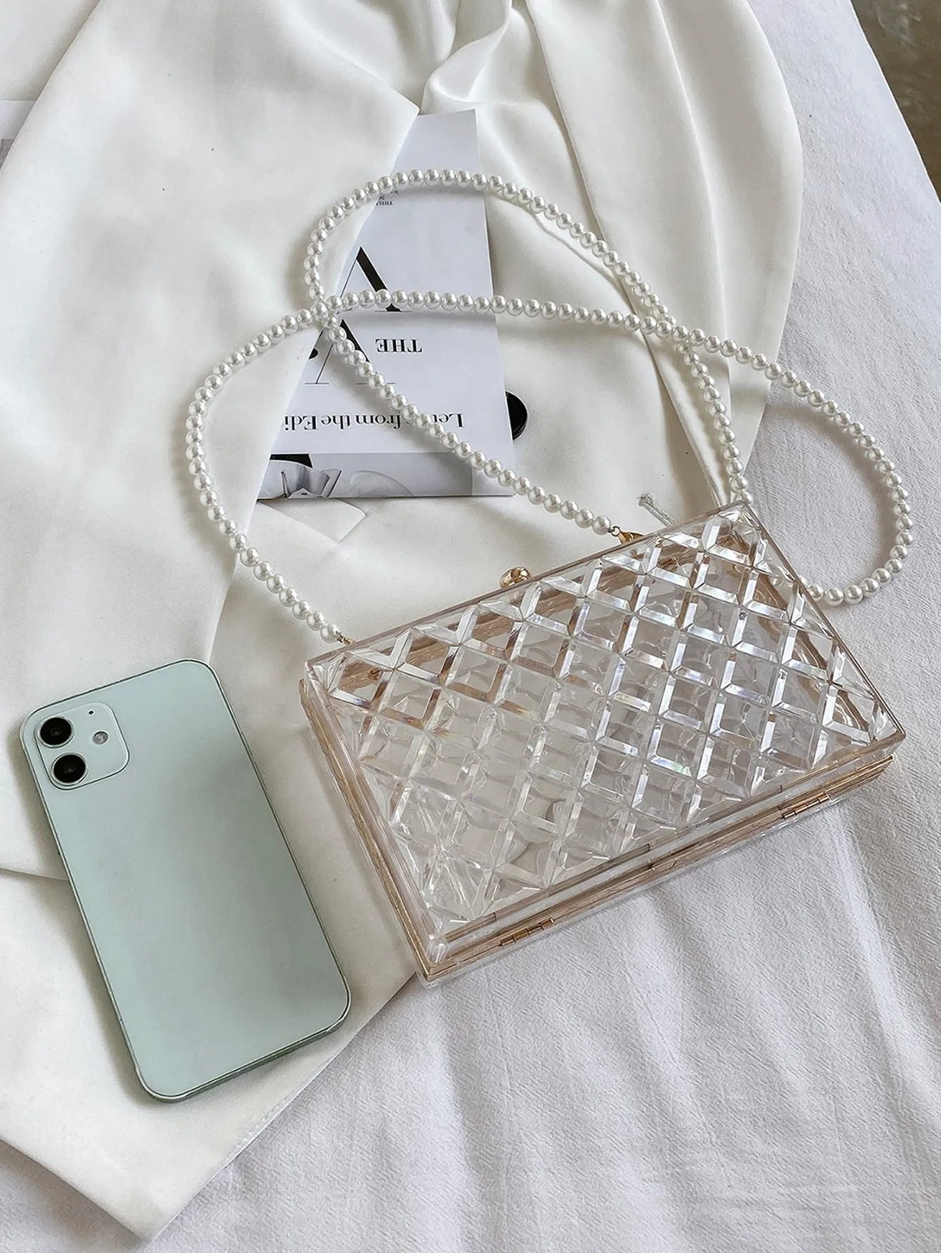 Clear Box Clutch Bag