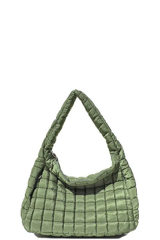 Cleo Quilted Slouchy Tote Bag - 3 Colors!