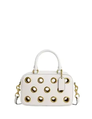 Coach Satchel Crossbody Bag With Grommets