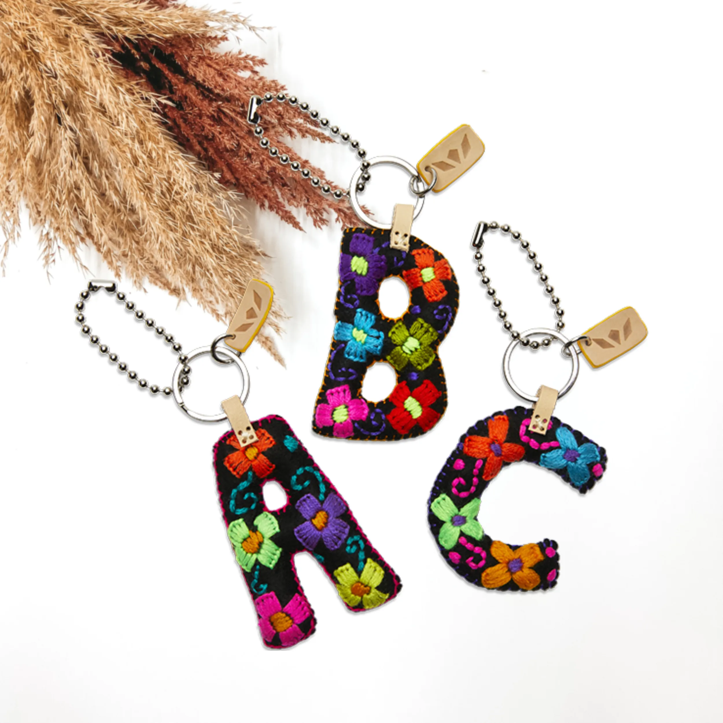 Consuela | Black Felt Letter Charms